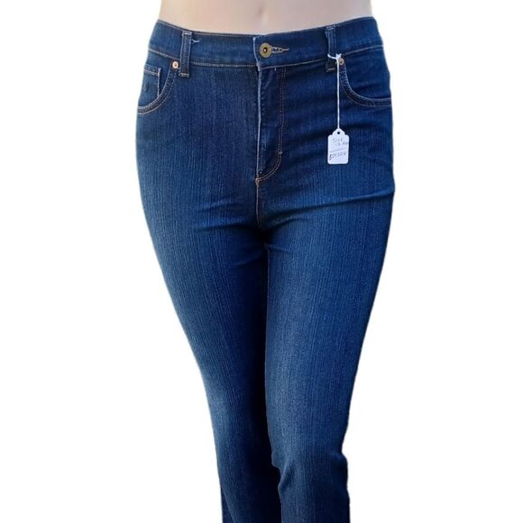 585025...Gloria Vanderbilt Straight leg Jeans Size 12Avg W30" 27"Inseam 11"Rise - Picture 1 of 6